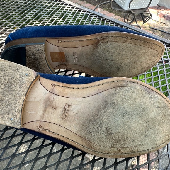 Barioni Blue Loafers Slip-Ons Elegant Design - Picture 3 of 4